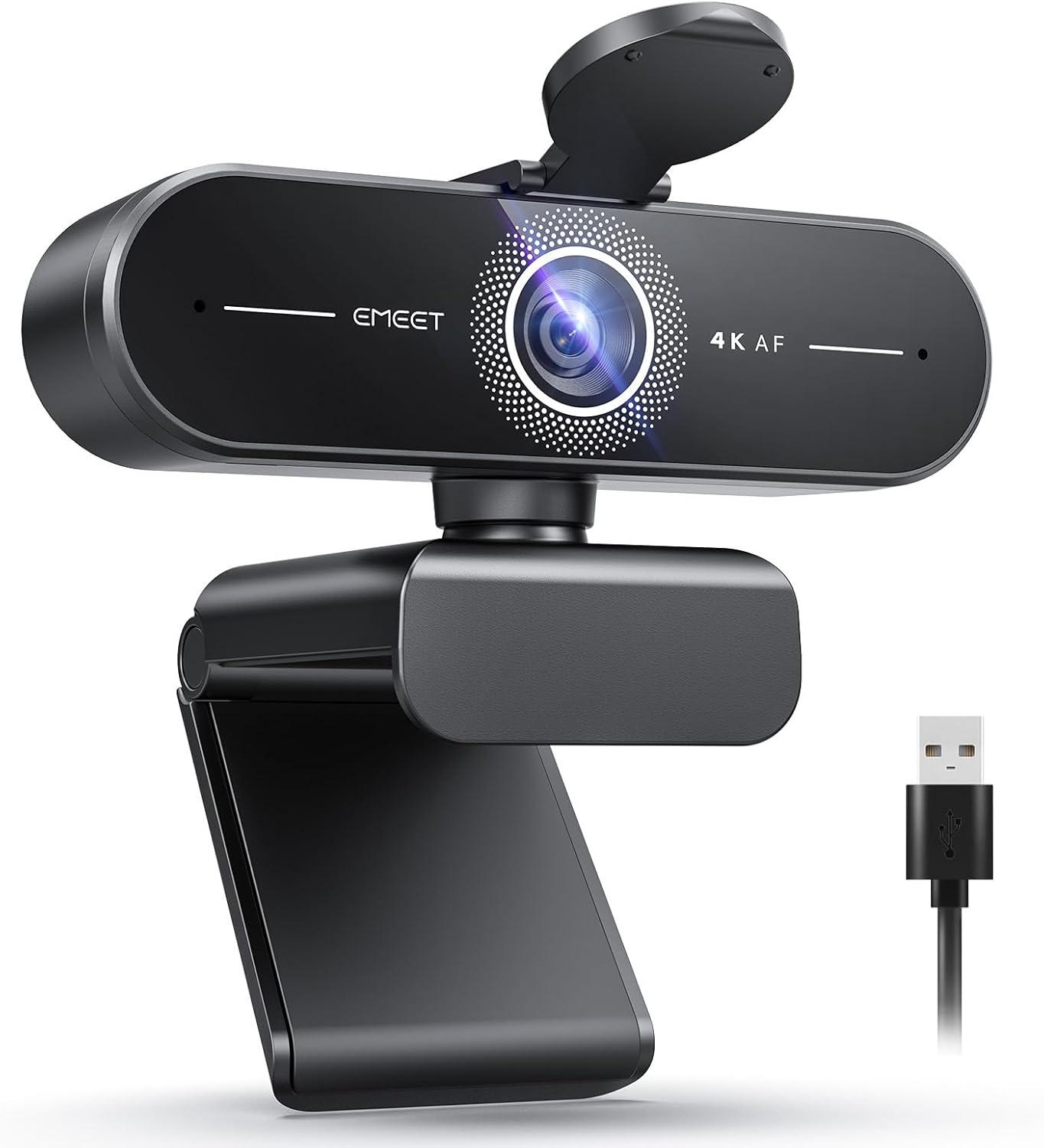 C60E 4K Webcam for Streaming & Gaming – PDAF Autofocus, Dual Mics, Live Streaming Camera with Auto Light Correction, Plug & Play USB Webcam for PC & Mac