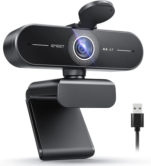C60E 4K Webcam for Streaming & Gaming – PDAF Autofocus, Dual Mics, Live Streaming Camera with Auto Light Correction, Plug & Play USB Webcam for PC & Mac